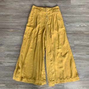 Anthropologie Wide leg cropped pant